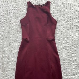 Mango Burgundy Bodycon Dress